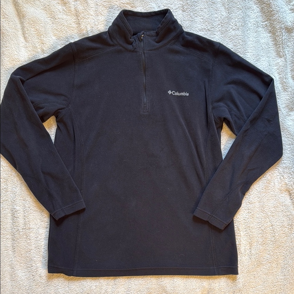 Columbia Men's Quarter Zip Black Sweater